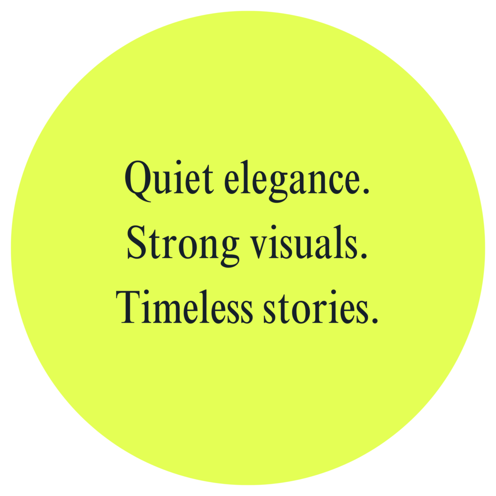 Quiet elegance, strong visuals, timeless stories by Santa Cruz photographer Juanjo Vega